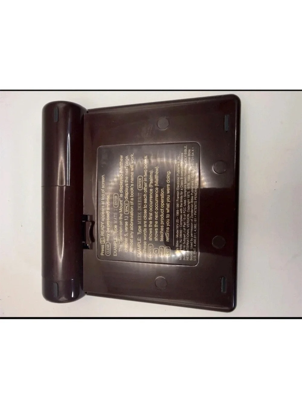Franklin Electronic Holy Bible New International Version with Wooden Case